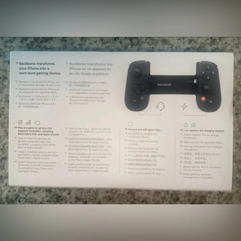 One Black BACKBONE Mobile Gaming Controller for iPhone